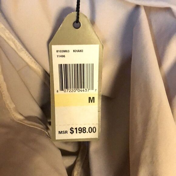 MAX STUDIO BEIGE UTILITY JACKET WITH HOOD M NWT - Picture 11 of 11